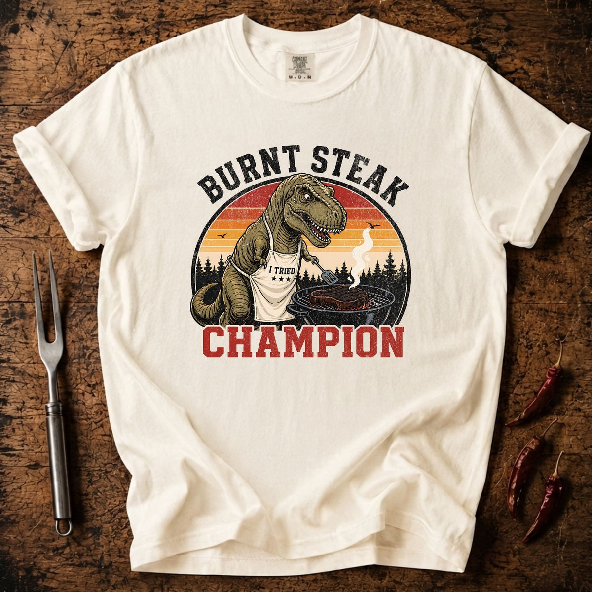 Burnt Steak Champion T-shirt