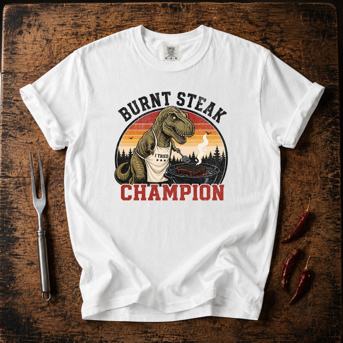 Burnt Steak Champion T-shirt