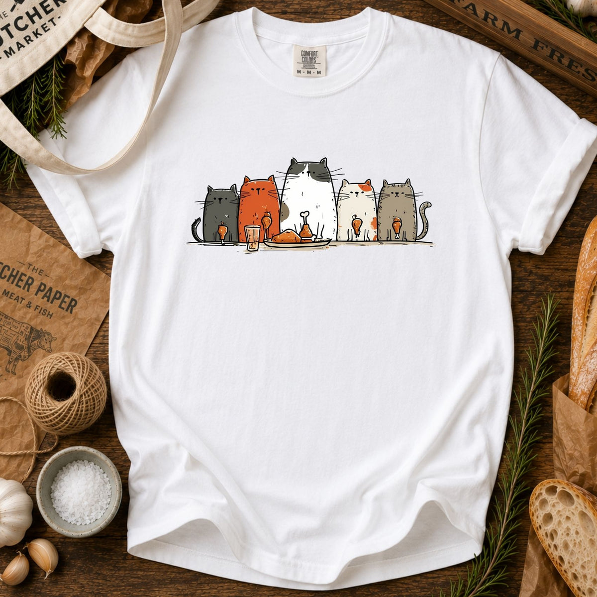 Cat Dinner T-shirt